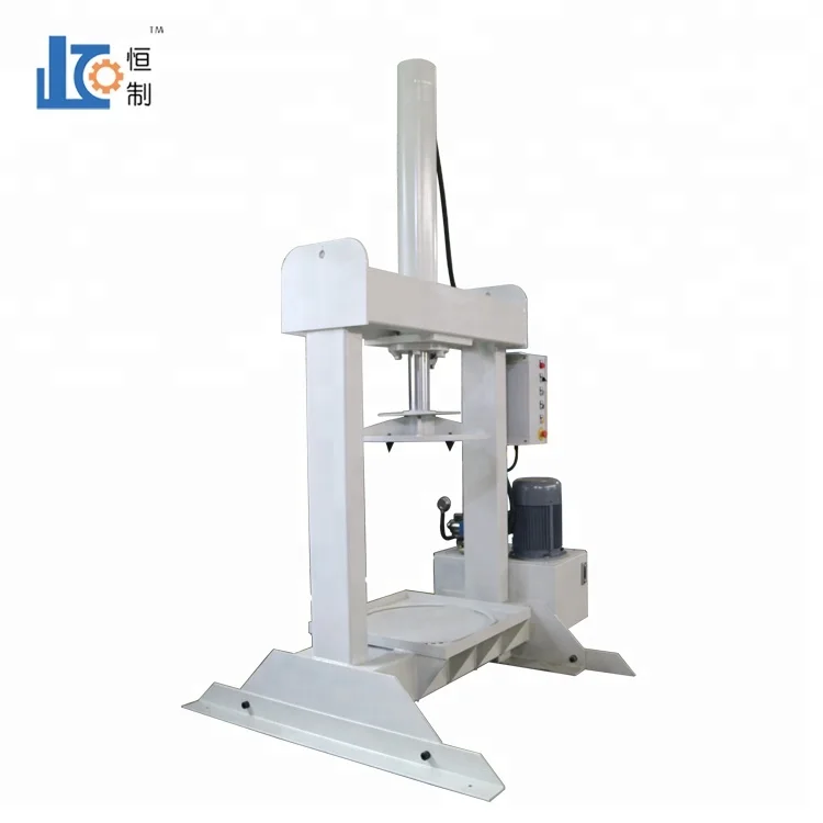 Vertical hydraulic drum crusher baler machine
