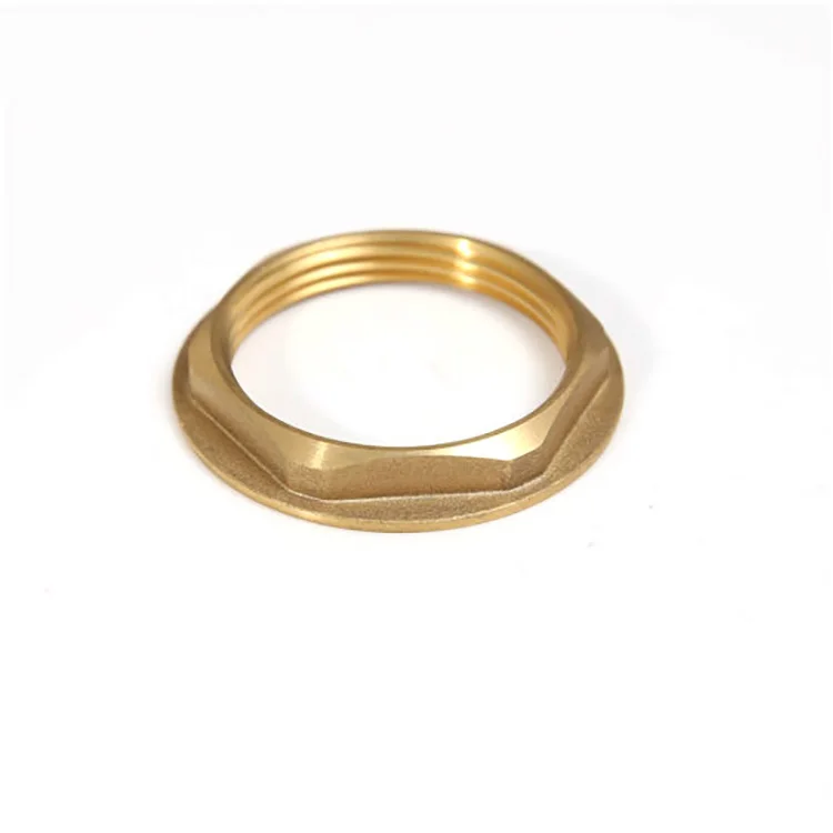 Dzr Brass Back Nut Male Thread Pipe Fitting