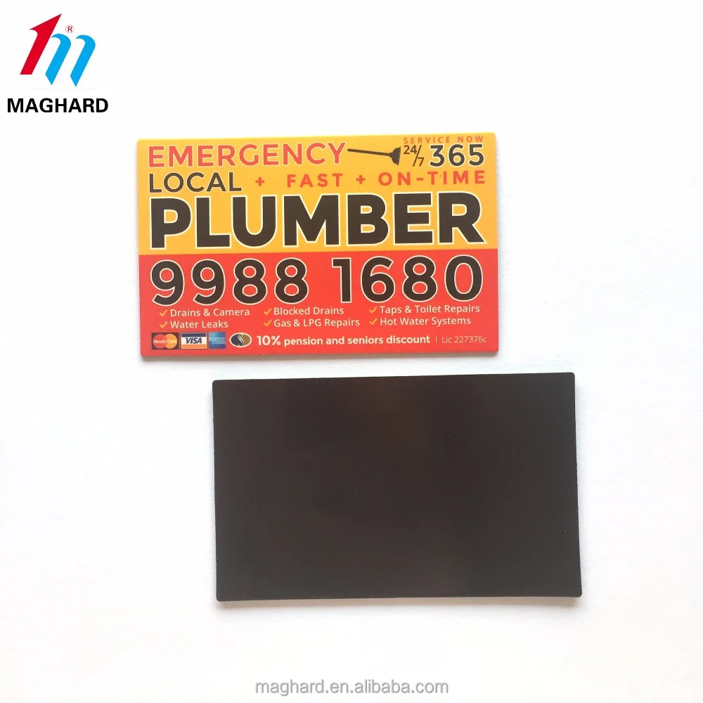 Promotion Sydney Plumber electrician flat paper fridge magnet sticker