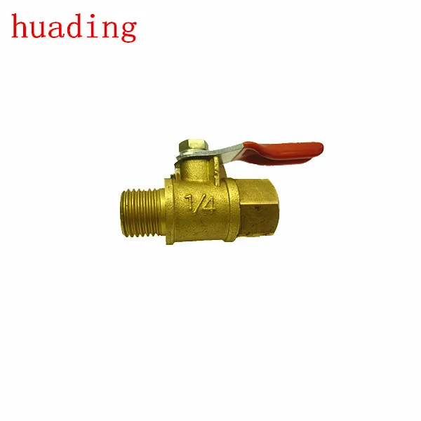 NPT thread lever handle male forged brass ball valve