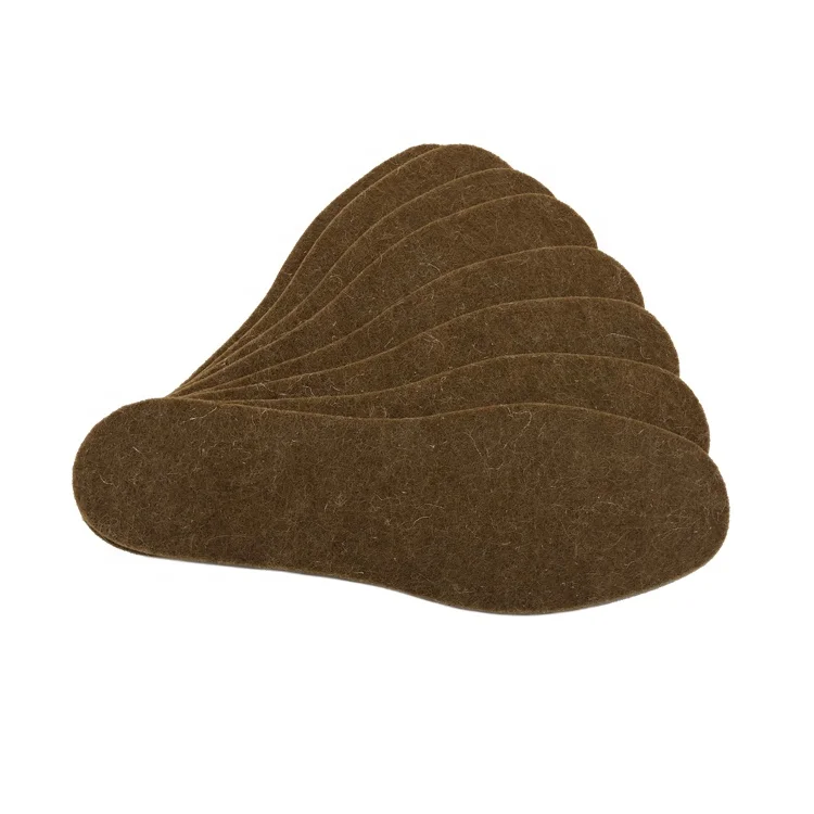 Factory wholesale whole 100% polyester needle fabric punched nonwoven felt warm thermal winter insole with good price