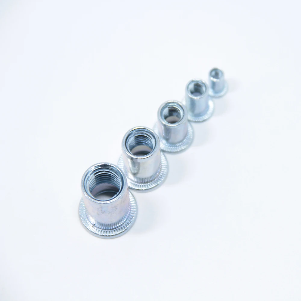M4 M5 M6 M8 1/4-20 Carbon Steel Zinc Plated Blind Rivet Nut Riveted Nut