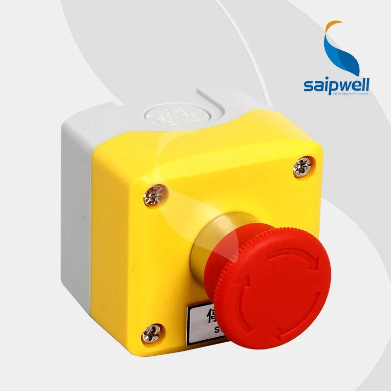 Saipwell IP65 Waterproof CE Electric Emergency Stop Push Button Switch