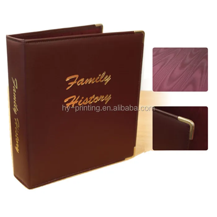 High quality custom logo soft faux leather A4 3 ring binder