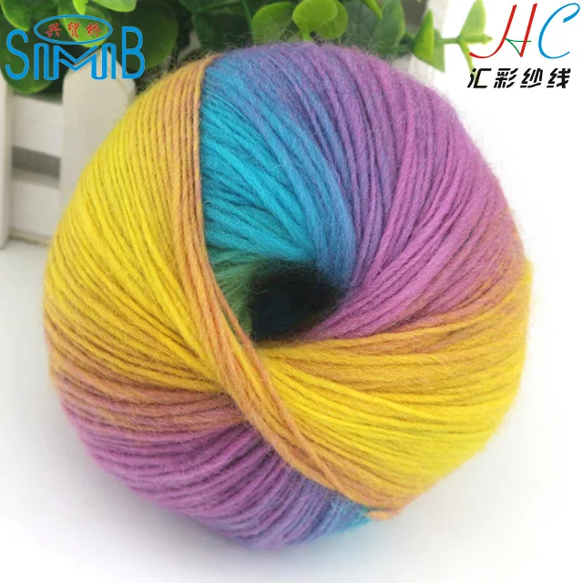 changshu woolen textile mills smb direct sale quality fancy knitting wool balls colorful 100% wool knitting yarn