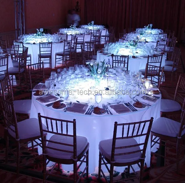 Wedding Event Hotel Furniture Restaurant Table Lighting Base LED Colour Changing Dome Light