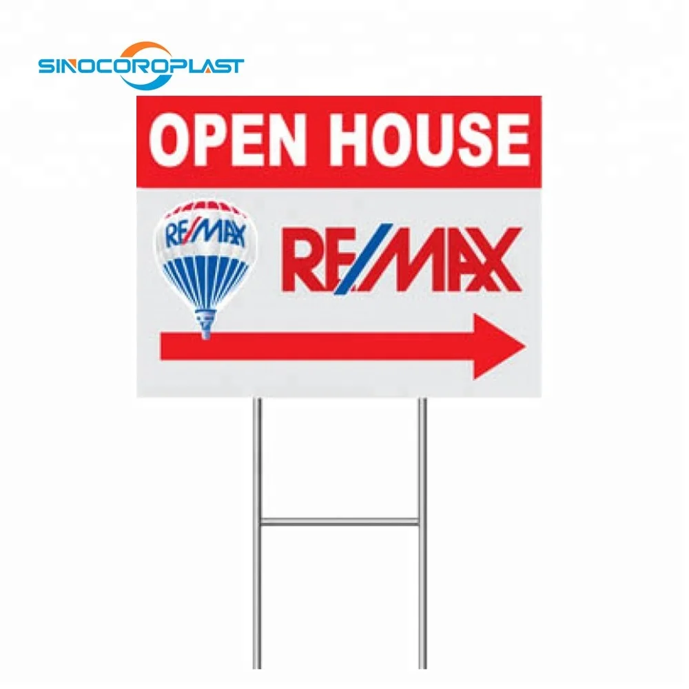 PP Custom  Flute Sheet With Print Corflute Plastic Sheet advertising sign