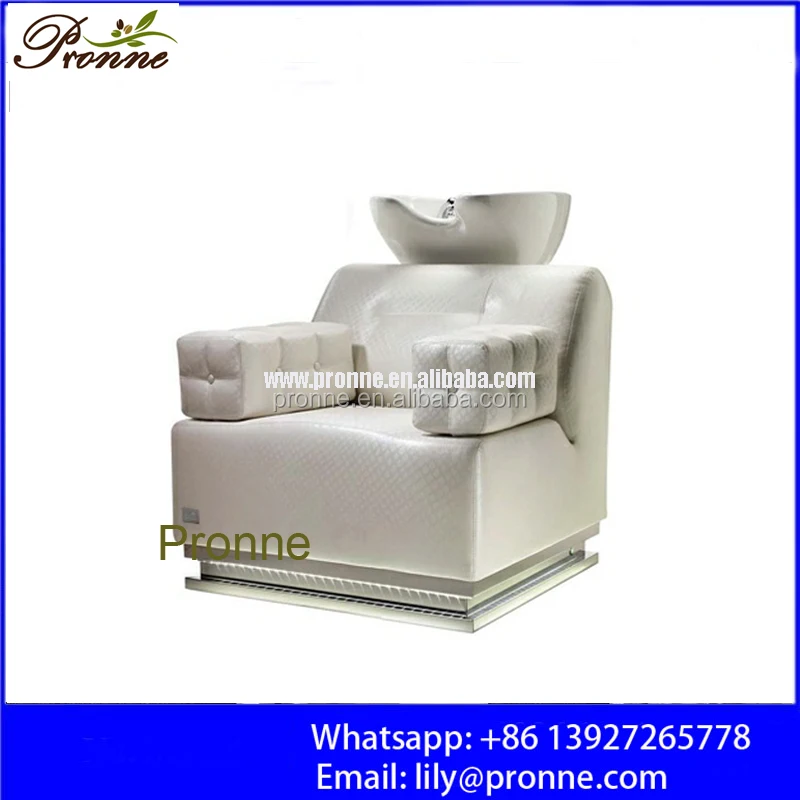 Auto adjust shampoo backwash double seats hair salon shampoo station chair