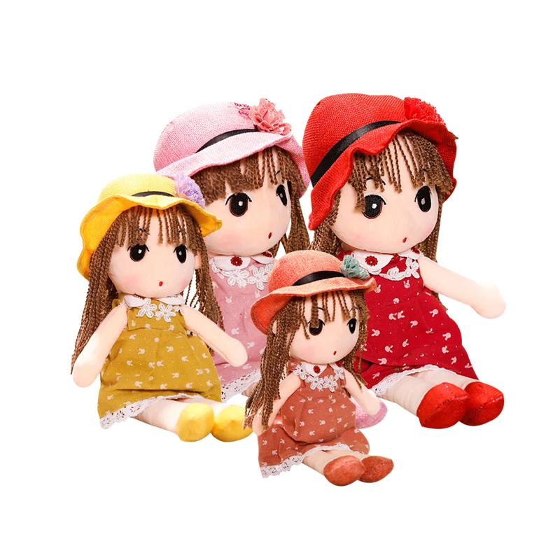 Милая плюшевая нарядная кукла для девочки, мягкая набивная мягкая плюшевая набивная кукла для девочки, игрушка в подарок