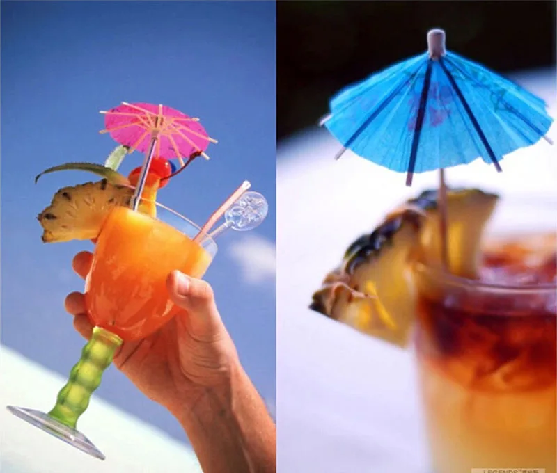 Eco-Friendly Wedding Decorative Wholesale Degradable Wooden Umbrella Pick with High Quality