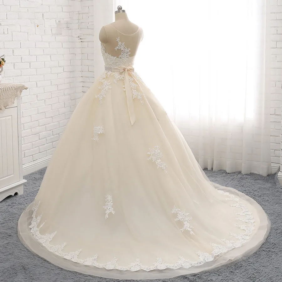 2023 Princess Wedding  dress Arab Wedding Dress 2021 vestido de novia Lace Appliques Beaded Princess Tulle Wedding Dresses