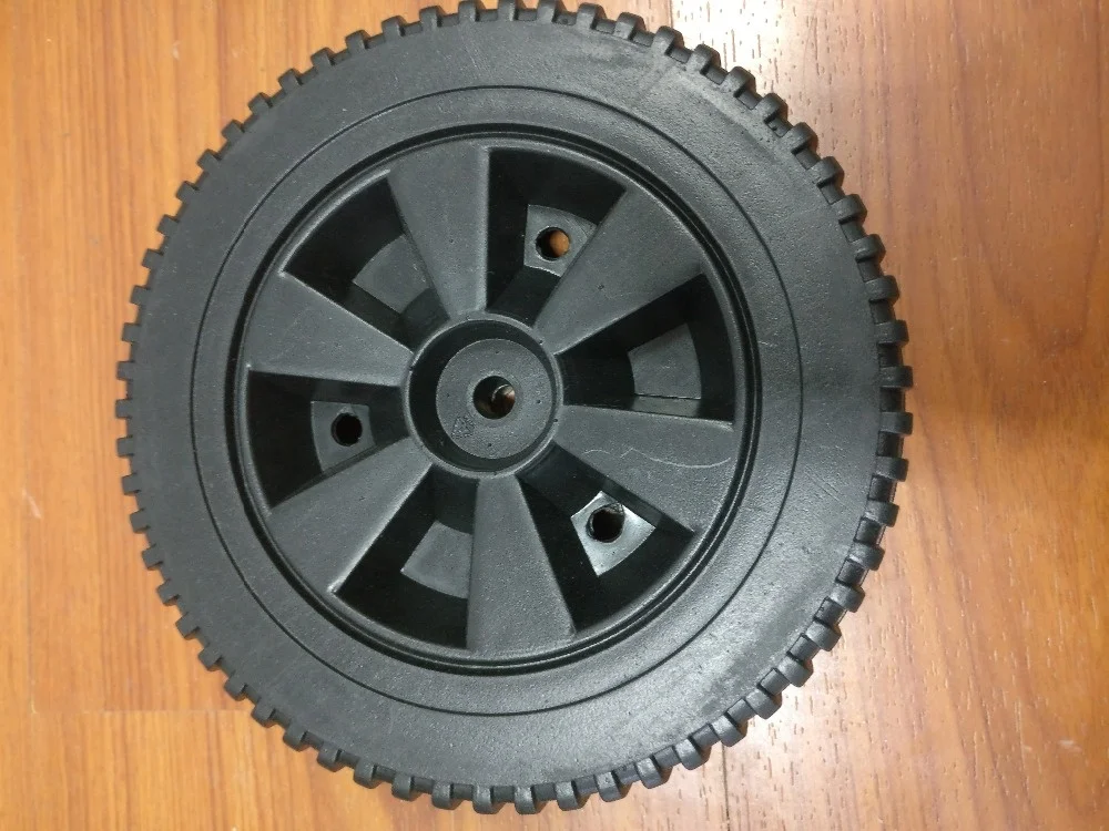 Barbecue trolley 7 inch blow molded plastic wheels for bbq grill