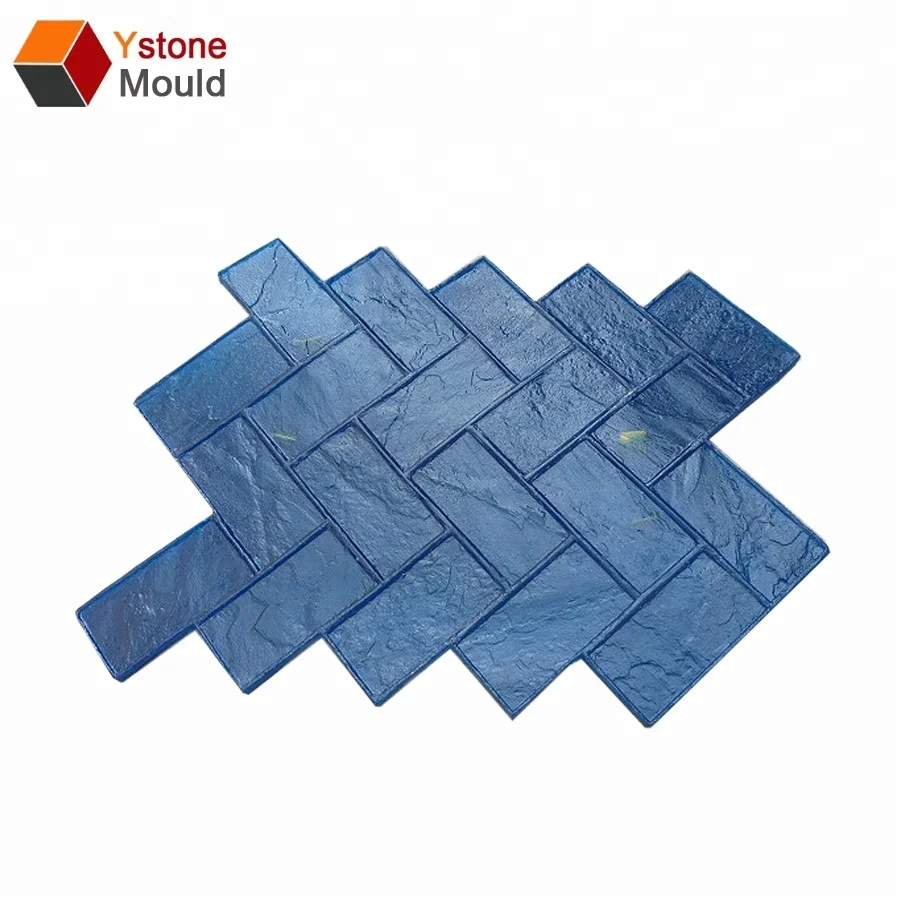 Прочный бесшовный декоративный штамп из полиуретана с бетонными узорами для