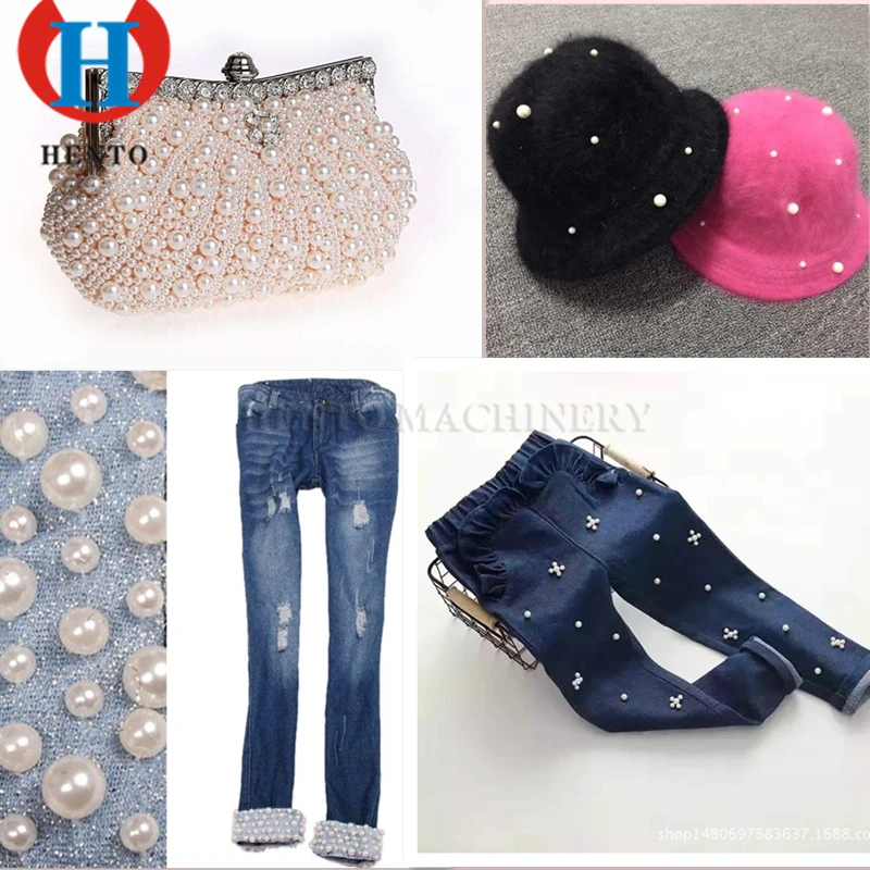 High Efficiency Automatic Nail Beads Attaching Machine /Pearl Fixing Machine