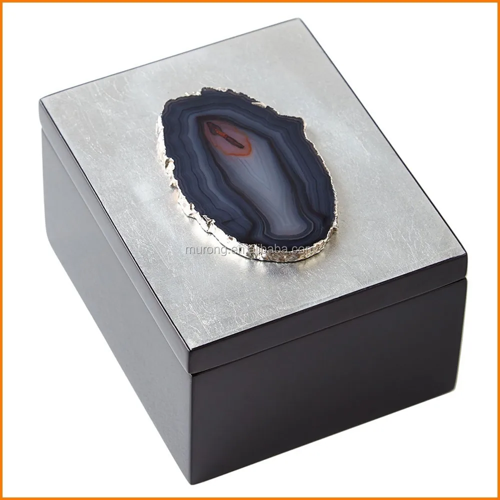 Unique lacquered wood boxes for trinket