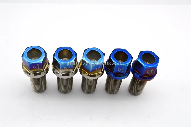 Gr5 titanium wheel bolt M14*1.5*28mm with ball seat