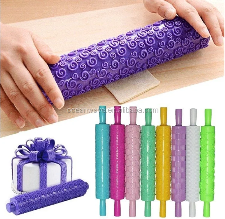 
Competitive Price Plastic Embossing Rolling Pin 