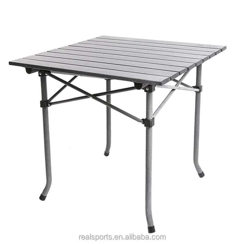 Aluminum Suitcase Folding Picnic Table chairs set with 4 Seats