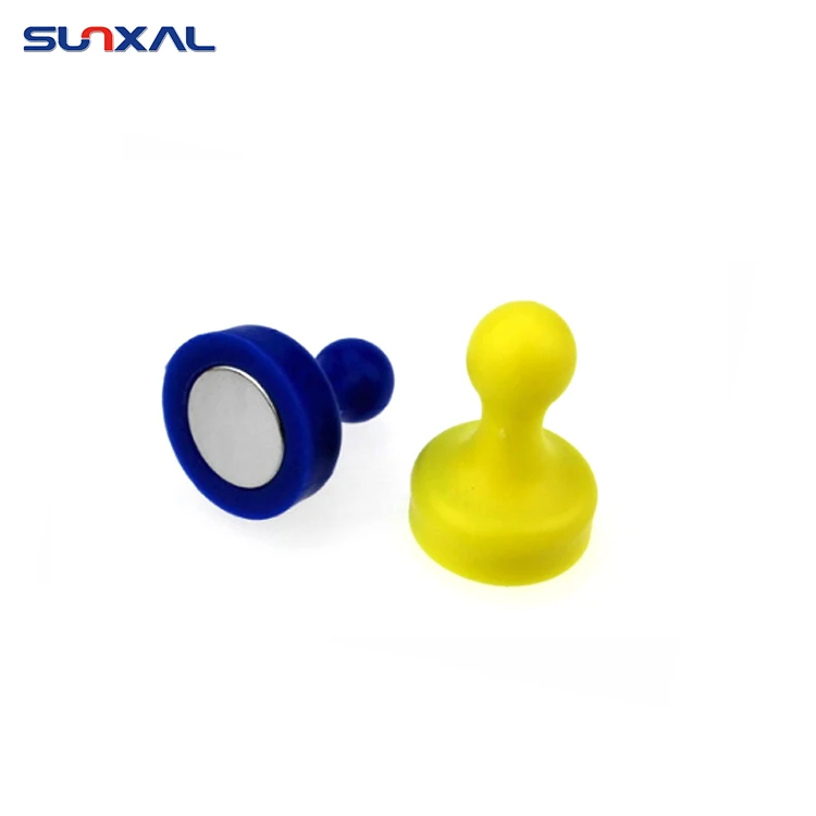 
Colorful Customized Office Refrigerator Strong Permanent Push Pin Magnet 