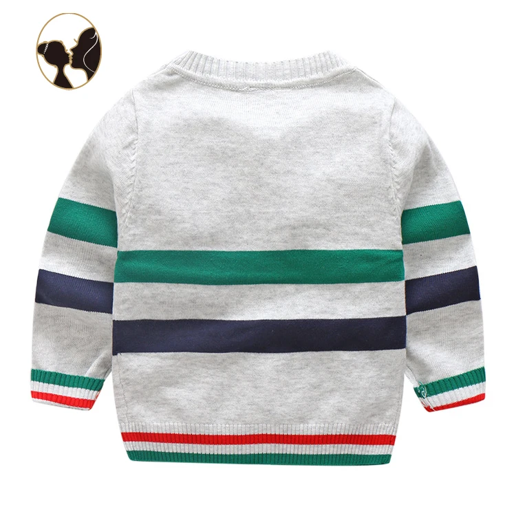 
Baby v neck single breasted soft cotton cardigan baby boys knit sweater single stripe cotton baby boy clothing 