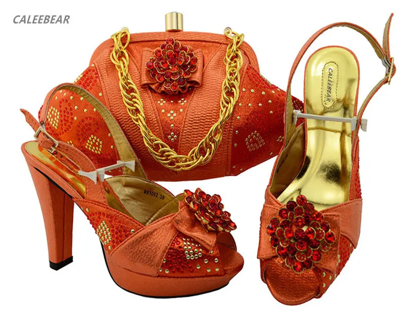 
In Champagne 2018 women shoes African shoes and bags to match women ladies shoes guangzhou For Wedding 