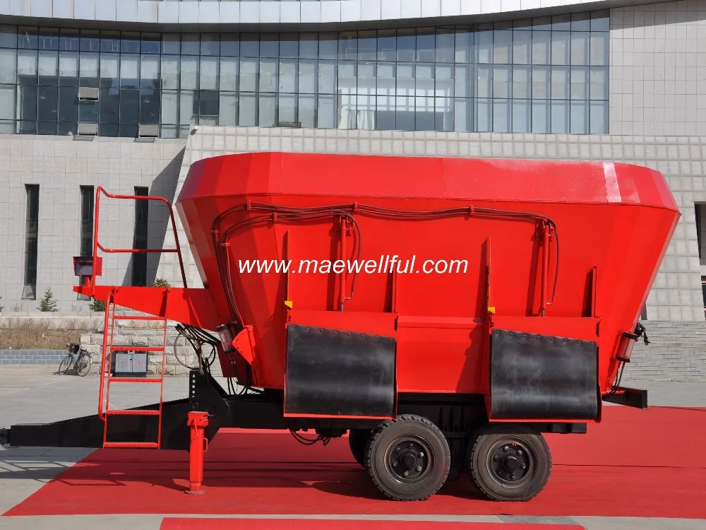 
Double Auger Cattle Feed Mixer/Dairy farm equipment TMR diet mixer 