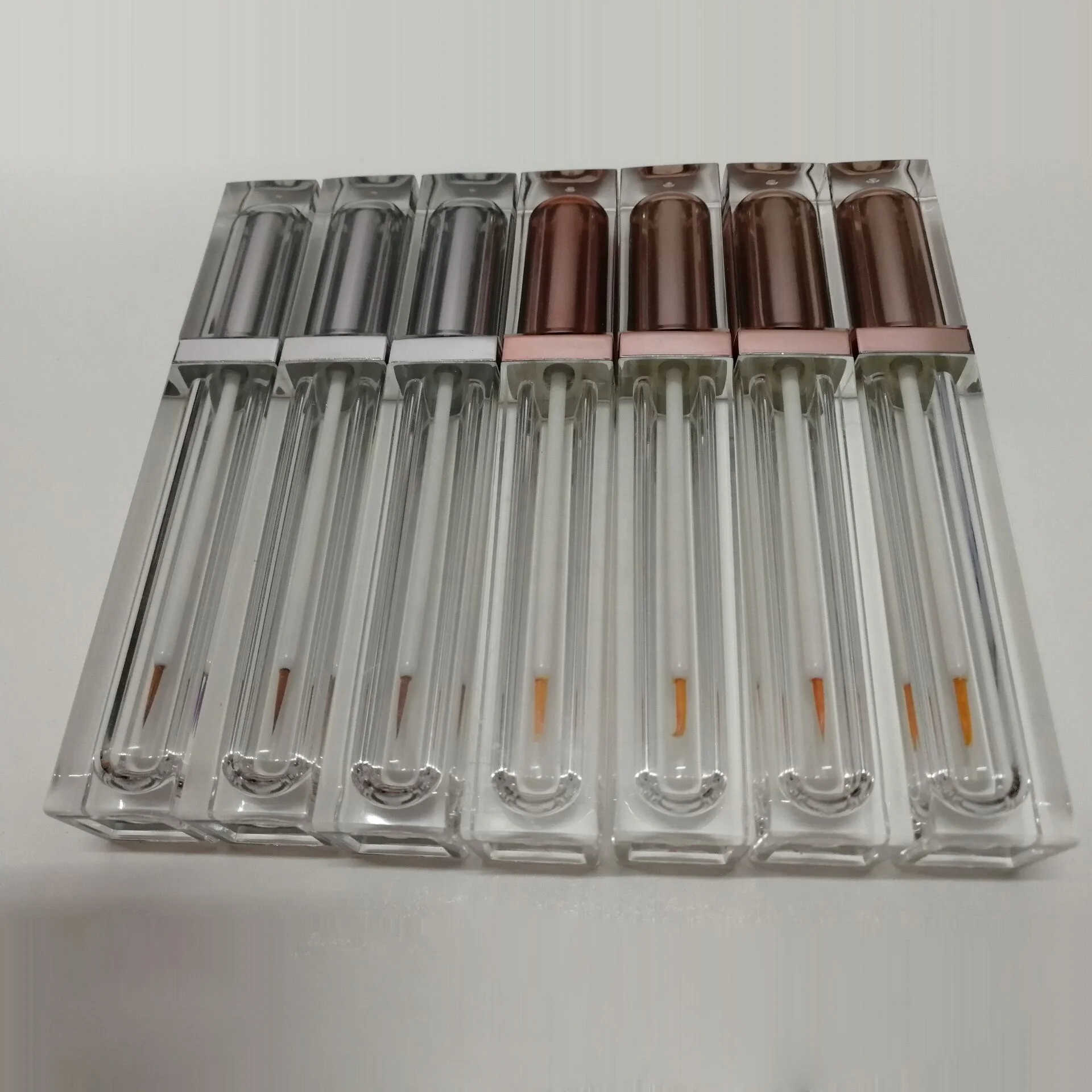 8ml square clear plastic cosmetic eyelash growth serum tube