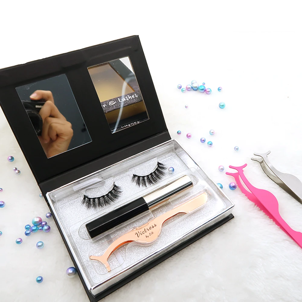 Product Magnetic Eyeliner Eyelash World Beauty New 2019 Hand Made Individual Lashes Synthetic Hair ODM OEM 15-18mm Feather