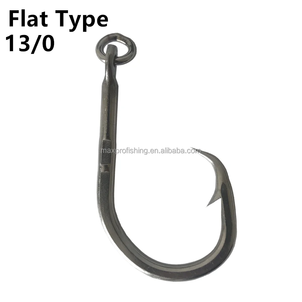 Longline Fishing Stainless Steel SS Eagles Tuna Circle Hook With Ring