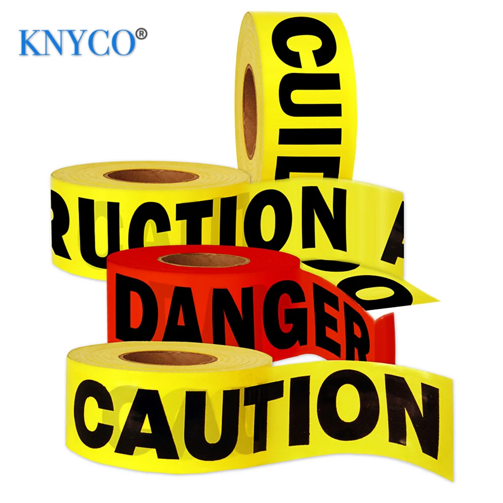 High quality PE warning tape for police and danger area caution purpose