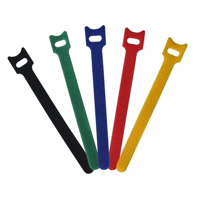 Reusable Double Sided Nylon Hook and Loop Tape Fastener  Cable Ties Strap