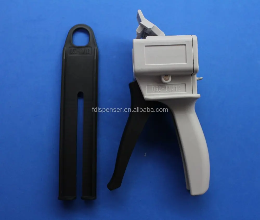 
High precision promotion caulking gunWholesale 8sets/lot 2-part Epoxy Resin Caulk Mixing Gun Dispenser Applicator 50ml ratio 1:1 