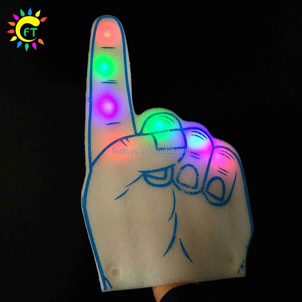 
Funny Fashion Glow LED Foam Finger 