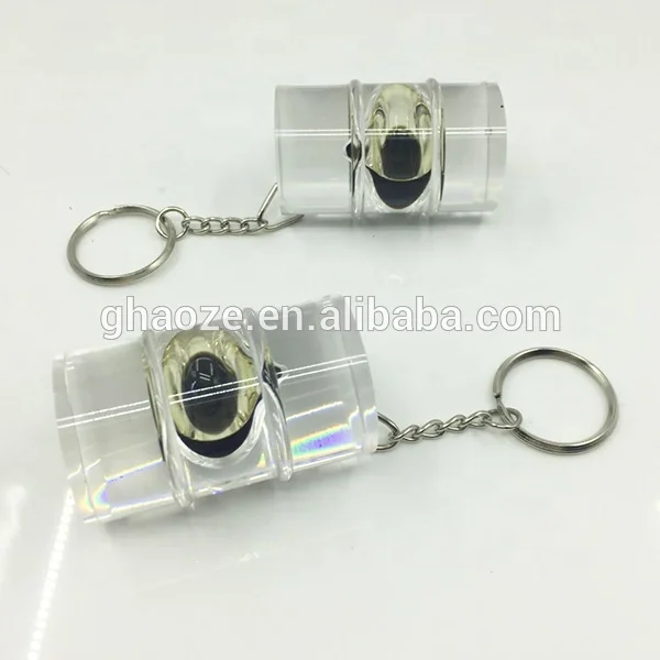 Customized Acrylic Resin Gift Oil Drop Barrel Keychain Souvenirs Gift