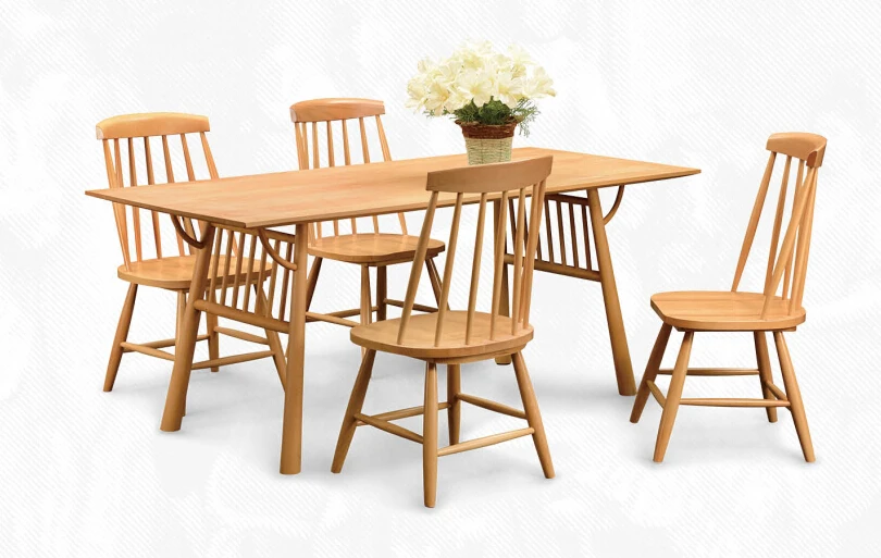 Indian Teak Wood Hand Carved Dining Room Set & Restaurant Furniture, Dining Table & Dining Chair for sale made in China