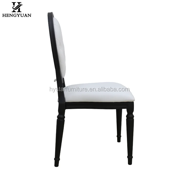 Elegant modern hotel restaurant white stacking event louis wedding ghost chair