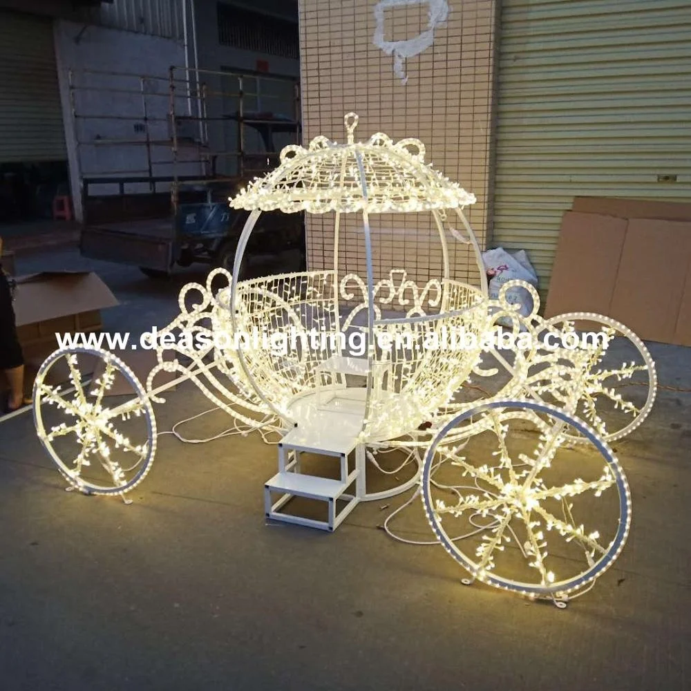 Christmas/Holiday/wedding lighted cinderella carriage