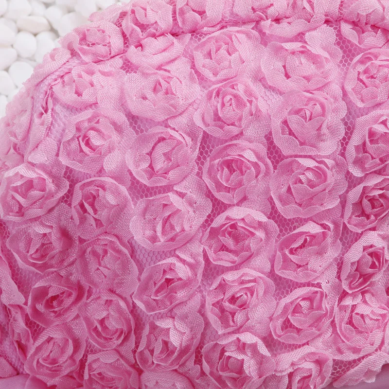 Разрезанная маленькая Цветочная шапочка для плавания из полиэстера для девочек