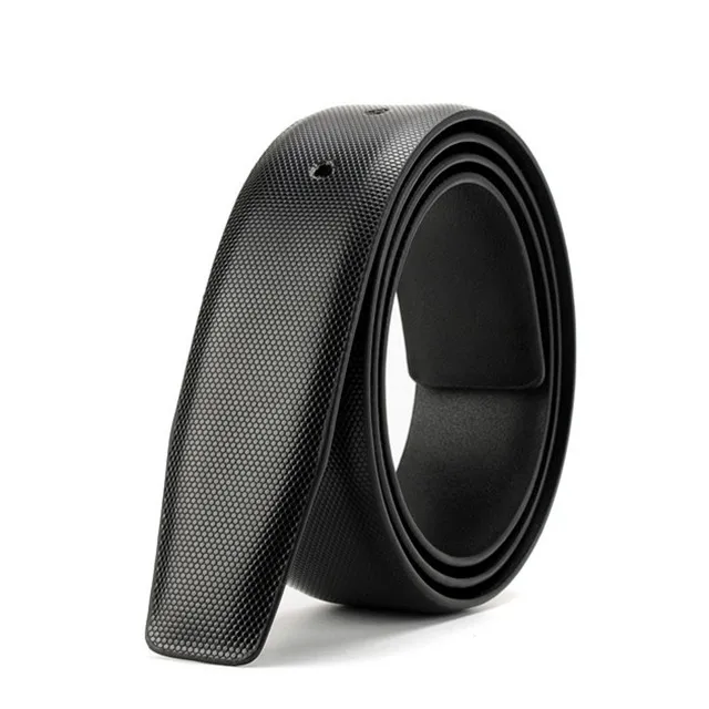 Black White Blue Fashion Genuine Mens Belt Straps for Pin Buckle Belt