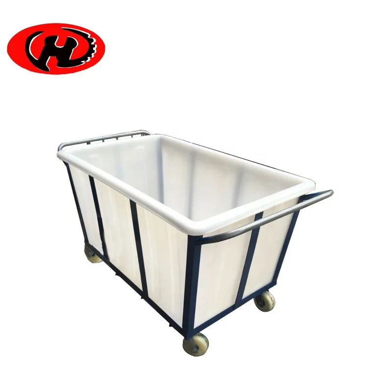 laundry cart  plastic container LDPE laundry trolley durable water tank with wheels