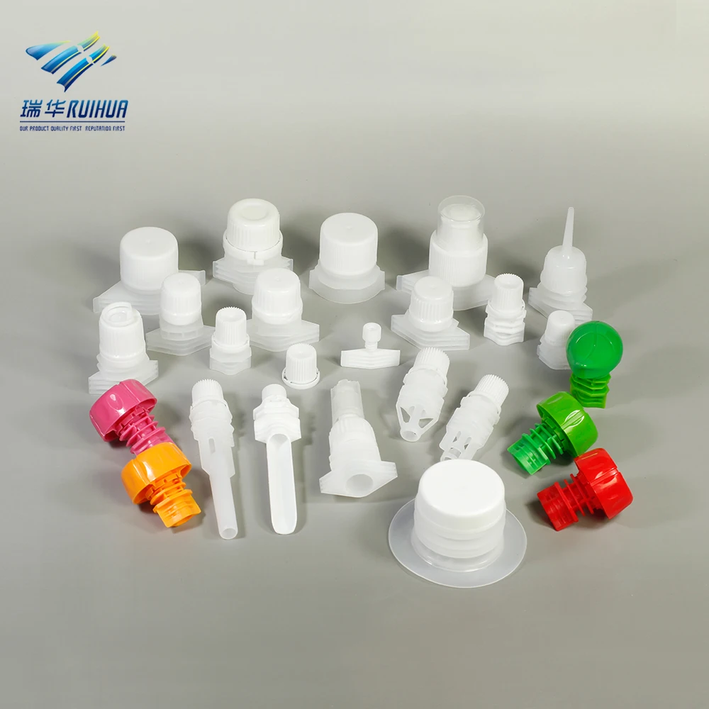
Accept custom Shantou RUIHUA profession factory plastic spout with cap 
