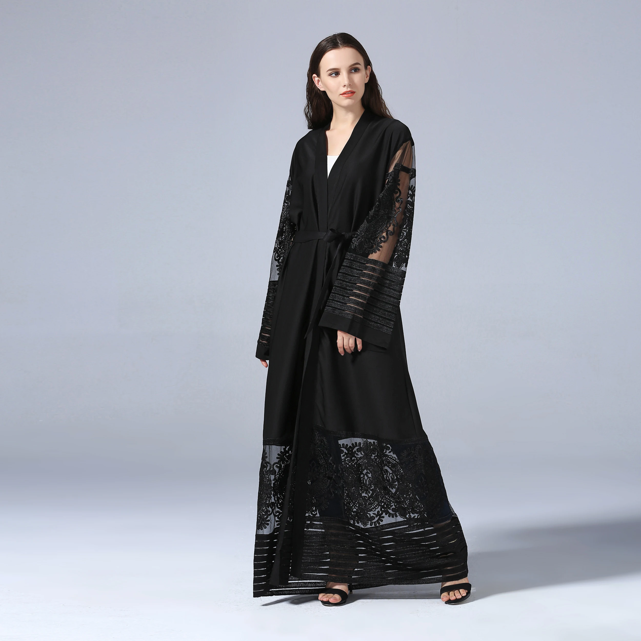 1546# Abaya Women Muslim Dress Turkish Kaftan latest arabic abaya Islamic Clothing wholesale