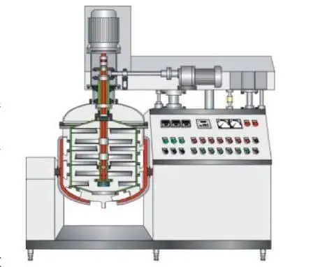 200L Vacuum Emulsifying Homogenizer Mixer For Cosmetic