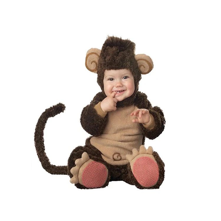 Hot Selling Toddler Unique Design Cute Kids Monkey Costume Halloween Cosplay Baby Animal Costume