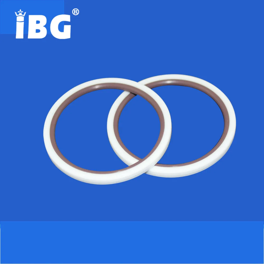 Piston Shaft Rotary Hydraulic Cylinder PTFE+Cu+FKM Glyd Ring Seals