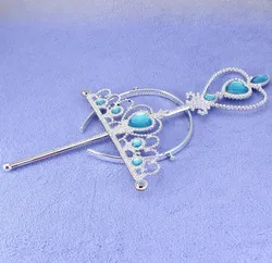 Оптовая продажа, 10 цветов, набор для вечеринки принцессы Эльзы Софии, тиара, набор палочек