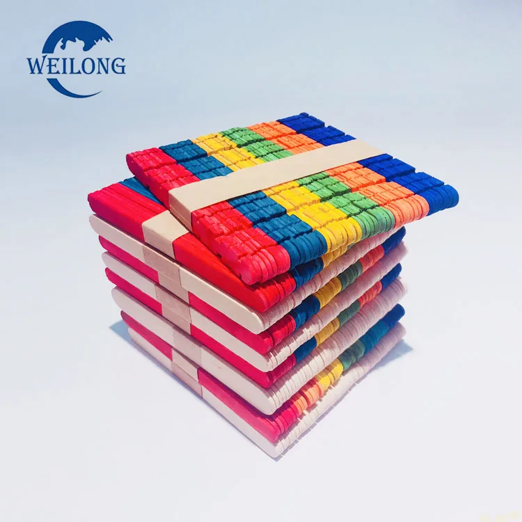 Wooden ice cream stick crafts made in China artminds wooden popsicle stick