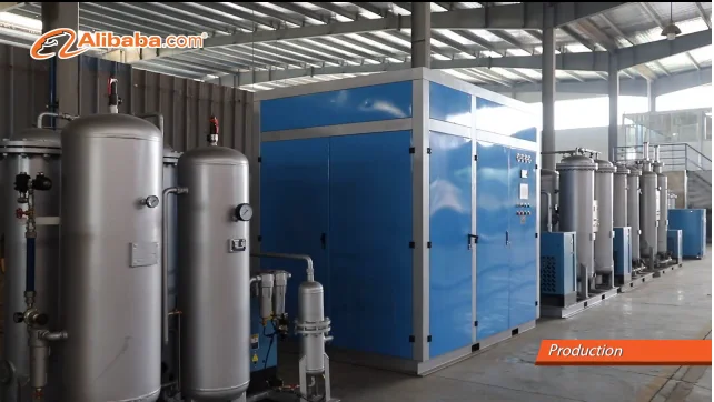 PSA oxygen nitrogen argon carbon dioxide gas cylinder filling plant