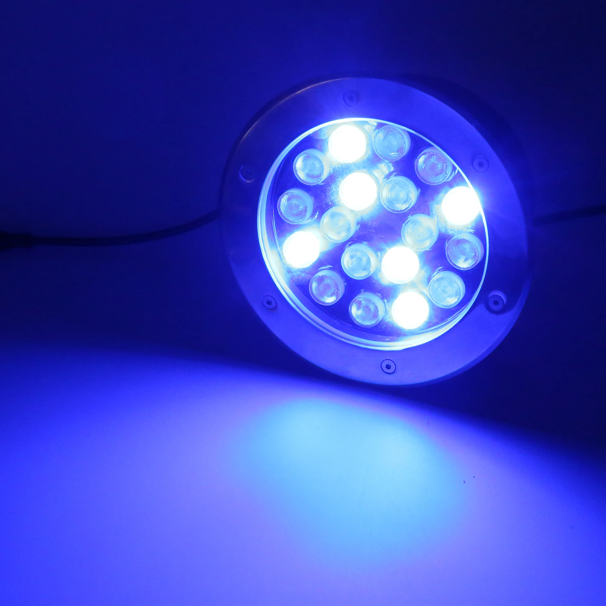  Высококачественный светодиодный подземный мини-светильник RGB DMX уличный светильник 9x1 Вт 9 Заземленный для