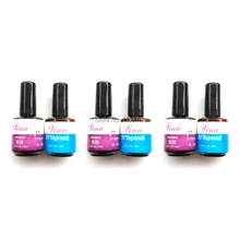 Free shipping 3 lots UV Top Coat Primer Base Gel Nail Art Tips Builder Acrylic Polish